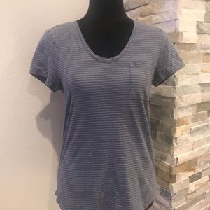LOFT Vintage Soft Scoop Neck Pocket Tee, Size S